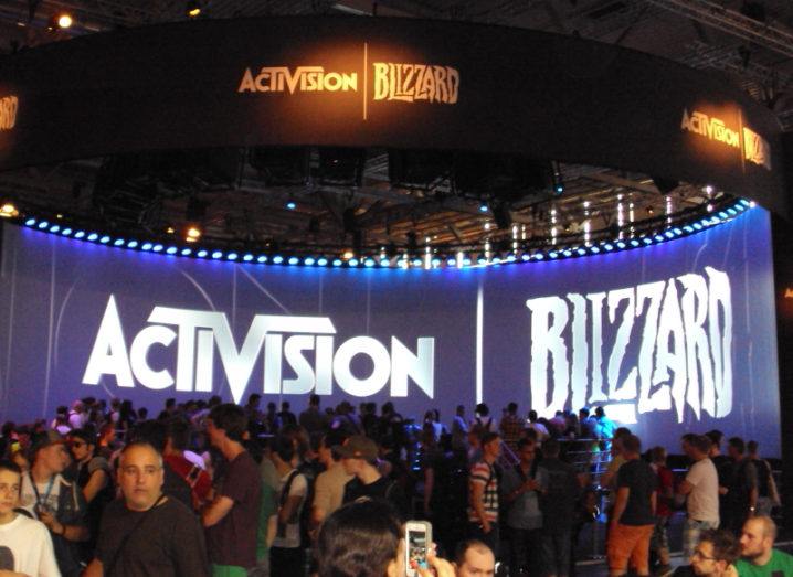 The Activision Blizzard booth at Gamescom 2013.
