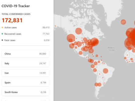 Bing’s new Covid-19 map lets users track the virus around the world